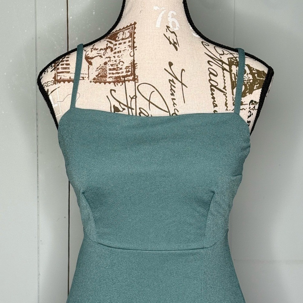 Birdy Grey Sage Green Floor Length Elegant Maxi Dress - Picture 5 of 9